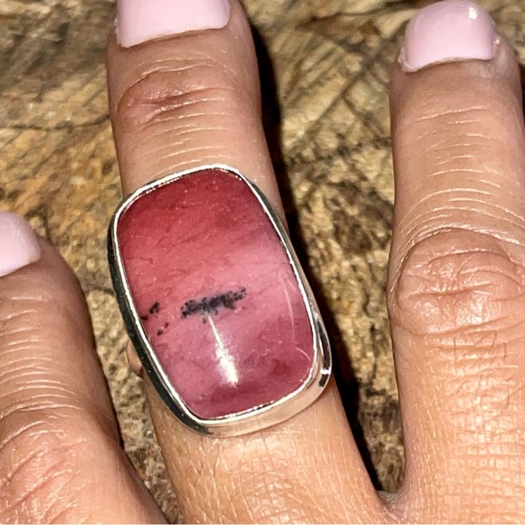 Burgundy Mookaite Ring Size 9 - Picture 8 of 11